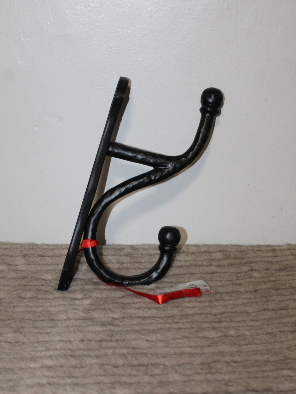 Pottery Barn  Large Cast Iron Double Coat Hook.